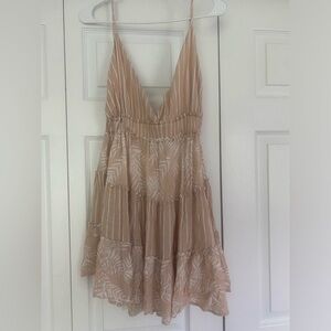 Mini tan dress